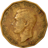 Monnaie, Grande-Bretagne, George VI, 3 Pence, 1942, TB, Nickel-brass, KM:849 - F. 3 Pence