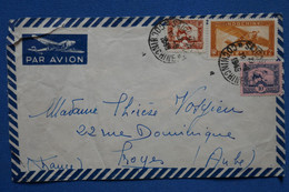 X8   INDO CHINA BELLE LETTRE 1939    PAR AVION  COCHINCHINE  A   TROYES FRANCE   + AFF  INTERESSANT - Brieven En Documenten