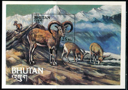 BA2467 Bhutan 1984 Alpine Sheep S/S - Farm
