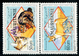 BA2468 Mauritania 1991 Cats And Dogs 2V - Sonstige & Ohne Zuordnung