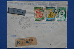 X8  VIETNAM  BELLE LETTRE RECOM.1958   PAR AVION  CHOLON  POUR TROYES  + + AFF  INTERESSANT - Vietnam