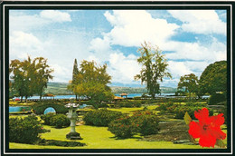 2 AK Hawaii Island - Heute Auch Big Island * Liliuokalani Gardens And Hilo Hawaiian Hotel In Der Hilo Bay * - Big Island Of Hawaii