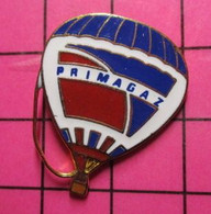 721 Pin's Pins / Beau Et Rare / THEME : MONTGOLFIERES / BALLON LIBRE TRICOLORE PRIMAGAZ - Montgolfières