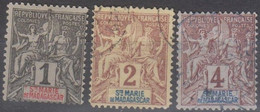 Santa Maria Madagascar 1894 MiN°1 Selezione 3v (o) Vedere Scansione - Usados