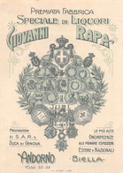 BK13006 " PREMIATA FABBRICA SPECIALE DI LIQUORI GIOVANNI RAPA-ANDORNO "ETICH. D'EPOCA - Other & Unclassified