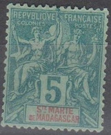 Santa Maria Madagascar 1894 MiN°4 5c. MH/* Vedere Scansione - Used Stamps