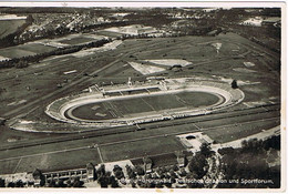 AK:CPA Grunewald Stadion Fliergeransicht Und Sportforum / Fliegeraufnahme Texte Blanc Et Séparé - Grunewald