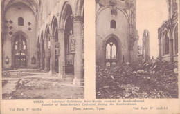 YPRES / INTERIEUR CATHEDRALE SAINT MARTIN PENDANT LE BOMBARDEMENT - Ieper