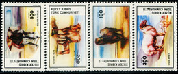 BA2487 Northern Cyprus 1985 Animal Husbandry Animals Cattle And Sheep 4V - Farm