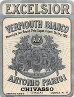 BK13015 " EXCELSIOR VERMOUTH BIANCO-ANTONIO PARIGI-CHIVASSO "ETICH. D'EPOCA - Other & Unclassified