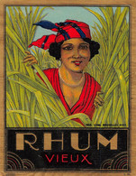 BK13018 " RHUM VIEUX "ETICH. D'EPOCA - Rhum