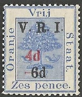 Orange Free State 1902. 4d On 6d Blue. SACC 81*, SG 136*. - Orange Free State (1868-1909)