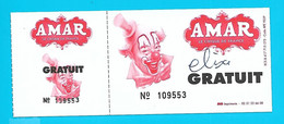 Billet Gratuit Du Cirque Amar - Non Utilisés - Clown - Cirque