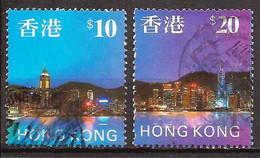 Hong Kong - Fx. 149 - Yv. 831/2 - $ 10.- Y 20.- - Vistas Panorámicas - 1997 - Ø - Gebruikt