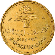 Monnaie, Lebanon, 10 Piastres, 1969, Paris, TTB, Nickel-brass, KM:26 - Libanon