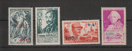 Algérie 1947-49 Divers 266-267 272 Et 275 , 4 Val ** MNH - Unused Stamps