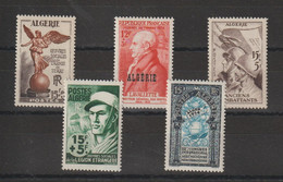 Algérie 1953-54 Divers 307-311 , 5 Val ** MNH - Neufs