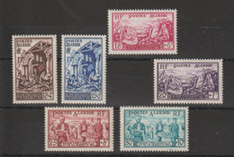 Algérie 1954 Sinistrés D'Orléansville 319-324, 6 Val ** MNH - Ungebraucht