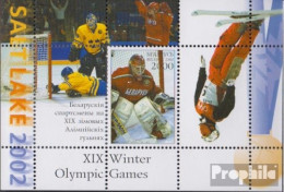 Weißrussland Block27 (kompl.Ausg.) Postfrisch 2002 Sportler Olymp. Winterspiele - Belarus