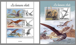 GUINEA REP. 2021 MNH Flying Dinosaurs Flugsaurier Dinosaures Volants M/S+S/S - OFFICIAL ISSUE - DHQ2130 - Vor- U. Frühgeschichte