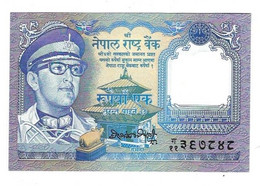 NEPAL - RE.1  1 RUPIA - WYSIWYG - FIOR DI STAMPA  - N° SERIALE ...... - CARTAMONETA - PAPER MONEY - Népal