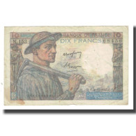 France, 10 Francs, Mineur, 1947, P. Rousseau And R. Favre-Gilly, 1947-12-04 - 10 F 1941-1949 ''Mineur''