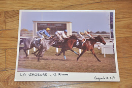 Photo Course De Chevaux,Cagnes Sur Mer 1971,La Gageure,G Rivasses, Format 18/24 - Sports