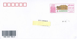 China 2021, Franking Meter, Expo 2021, Circulated Cover, Arrival Postmark On Back - Brieven En Documenten