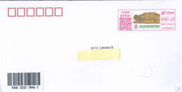 China 2021, Franking Meter, Expo 2021, Circulated Cover, Arrival Postmark On Back - Cartas & Documentos