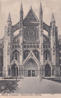 A11796- NORTH TRANSPET, WESTMINSTER ABBEY CATHEDRAL, GOTHIC ARCHITECTURE LONDON ENGLAND 1906 VINTAGE POSTCARD - Westminster Abbey