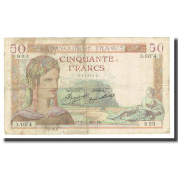 France, 50 Francs, Cérès, 1935, P. Rousseau And R. Favre-Gilly, 1935-03-21 - 50 F 1934-1940 ''Cérès''