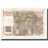 France, 100 Francs, Jeune Paysan, 1953, D AMBRIERES, GARGAM, 1953-08-06, TTB - 100 F 1945-1954 ''Jeune Paysan''