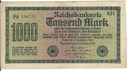 GERMANIA IMPERO 1000 REICHSMARK 1922 - WYSIWYG  - N° SERIALE 154771- CARTAMONETA - PAPER MONEY - 1000 Mark