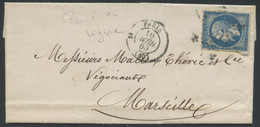 LAC Emission Napoleon Non Dentele Sur Lettre - 1849-1876: Classic Period