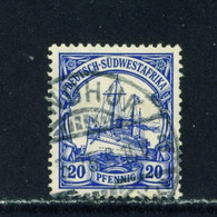 GERMAN SOUTH WEST AFRICA  -  1906-19 Yacht Definitive 20pf Used As Scan - Colonia: Sudafrica – Occidental