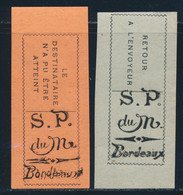 * TIMBRE DE RETOUR - Guerre (timbres De)