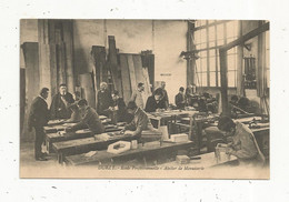 Cp, école Professionnelle , L'ECOLE DURZY ,45 ,LOIRET , Atelier De Menuiserie , Vierge , 2 Scans - Ecoles