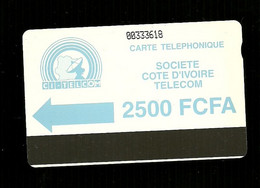 Carta Telefonica Costa D'Avorio - 2500 FCFA  -  Carte Telefoniche@Scheda@Schede@Phonecards@Telecarte@Telefonkarte - Ivory Coast