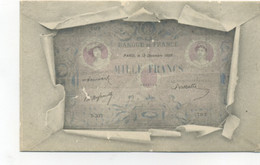 MONNAIE - Billet De Banque De FRANCE - Mille Francs, Paris 12 Décembre 1899 - Monnaies (représentations)