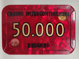 Casino Token Serbia Yugoslavia CASINO INTERCONTINENTAL BEOGRAD 50000 - Casino