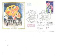 FRANCE N° 1888 SUR FDC SOIE CIRQUE - Cirque