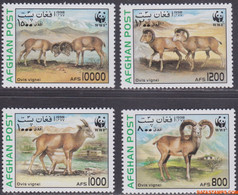 Afghanistan 1998 - Mi:1819/1822, Stamp - XX - Wwf Steppe Sheep - Afghanistan