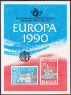 België 1990 - OBP:LX 79, Luxevel - XX - Europe 1990 - Foglietti Di Lusso [LX]