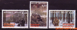 België 2004 - Mi:3378/3380, Yv:3316/3318, OBP:3329/3331, Stamp - XX - Battle Of The Ardennes Bastogne - Unused Stamps