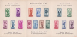 België 1946 - OBP:LX 8, Luxevel - XX - Senate I, II, III And IV - Deluxe Sheetlets [LX]