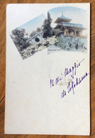 GIAPPONE- JAPAN - EMPIRE DU JAPON - CARTE POSTALE 4 SN.FROM YOKOHAMA TO TREVISO  ITALY Del 22/6/ 1899 - Covers & Documents