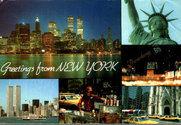 USA GREETINGS FROM NEW YORK MULTI VUES - Mehransichten, Panoramakarten