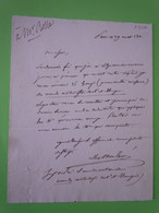 Autographe Victor De MOLEON (1784-1849) Savant Société Polytechnique - Inventors & Scientists