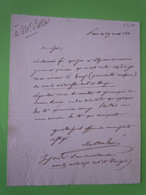 Autographe Victor De MOLEON (1784-1849) Savant Société Polytechnique - Uitvinders En Wetenschappers