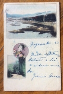 GIAPPONE- EMPIRE DU JAPON - CARTE POSTALE 4 Sn.   FROM NAGASAKY TO VENEZIA ITALY - 28/8/1899 - Covers & Documents
